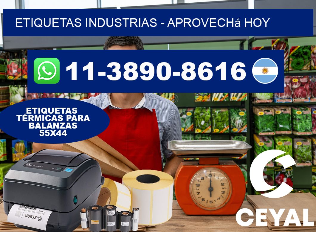 ETIQUETAS INDUSTRIAS – Aprovechá hoy