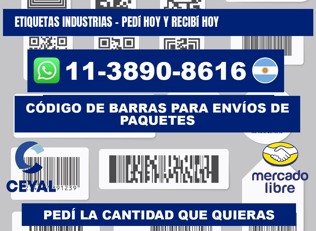 ETIQUETAS INDUSTRIAS - Pedí hoy y recibí hoy