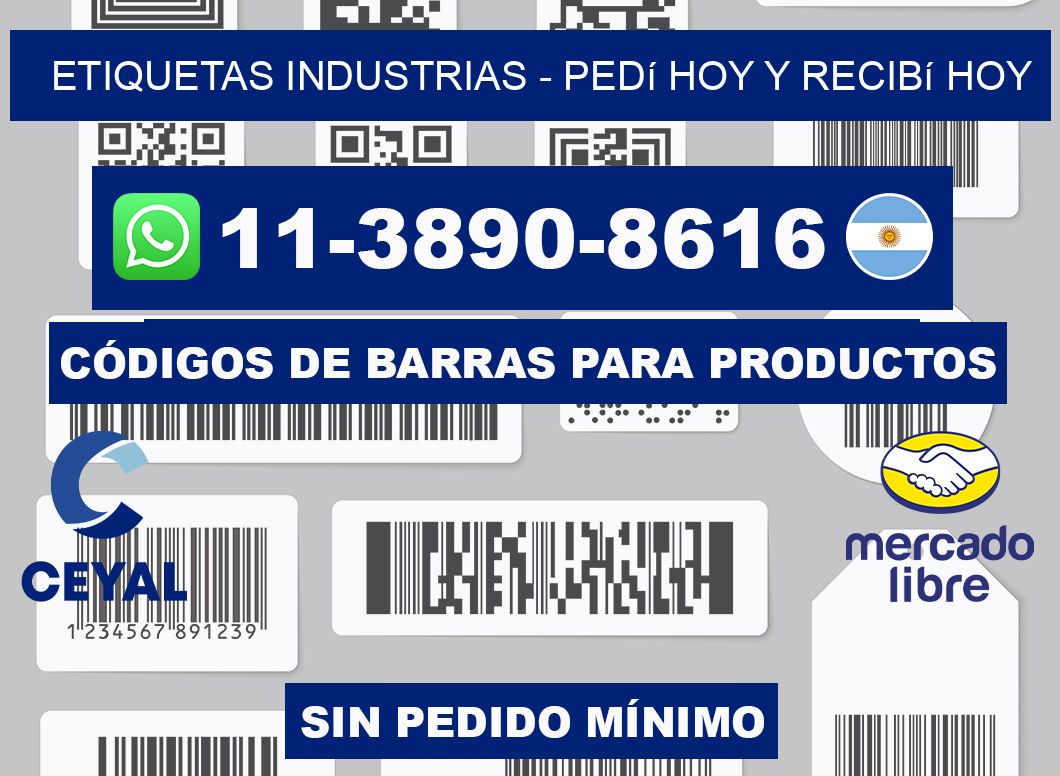 ETIQUETAS INDUSTRIAS - Pedí hoy y recibí hoy