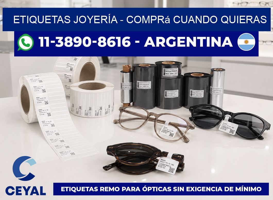 ETIQUETAS JOYERÍA - Comprá cuando quieras