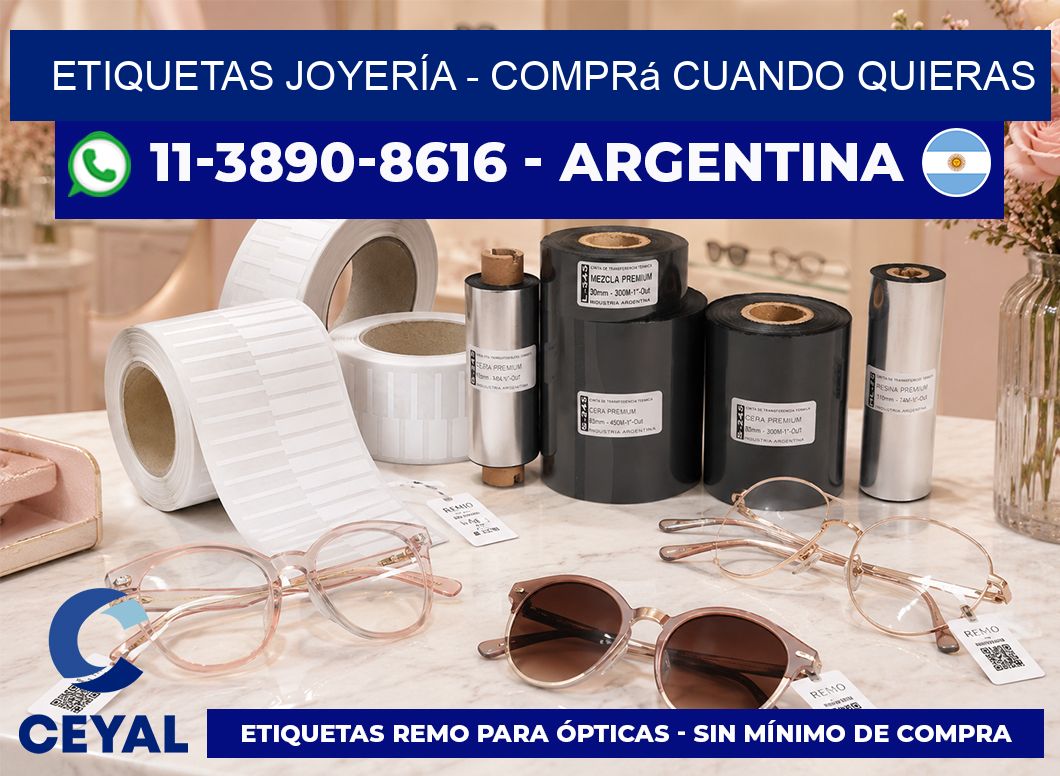 ETIQUETAS JOYERÍA - Comprá cuando quieras