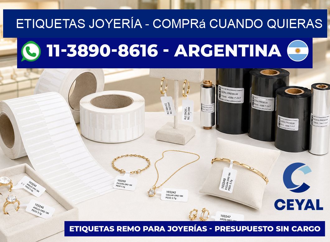 ETIQUETAS JOYERÍA – Comprá cuando quieras