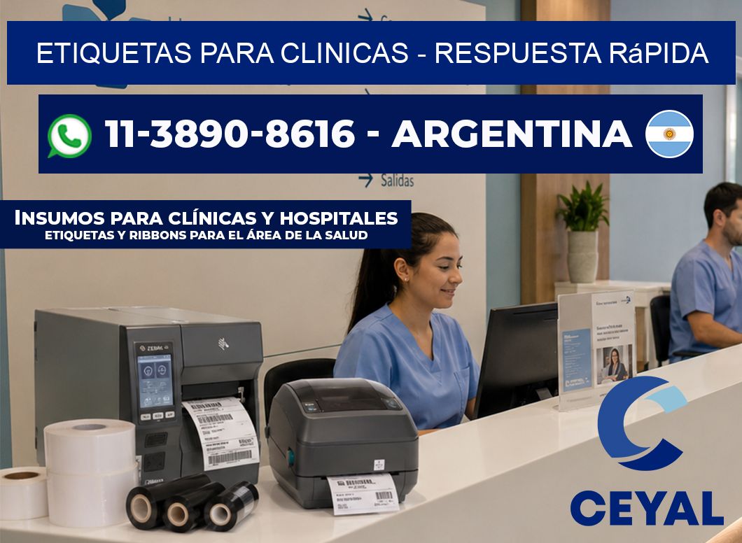 ETIQUETAS PARA CLINICAS - Respuesta rápida