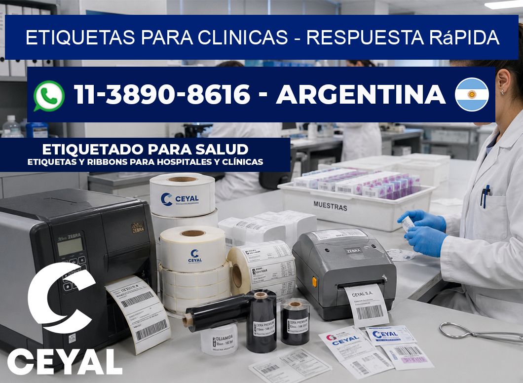 ETIQUETAS PARA CLINICAS - Respuesta rápida