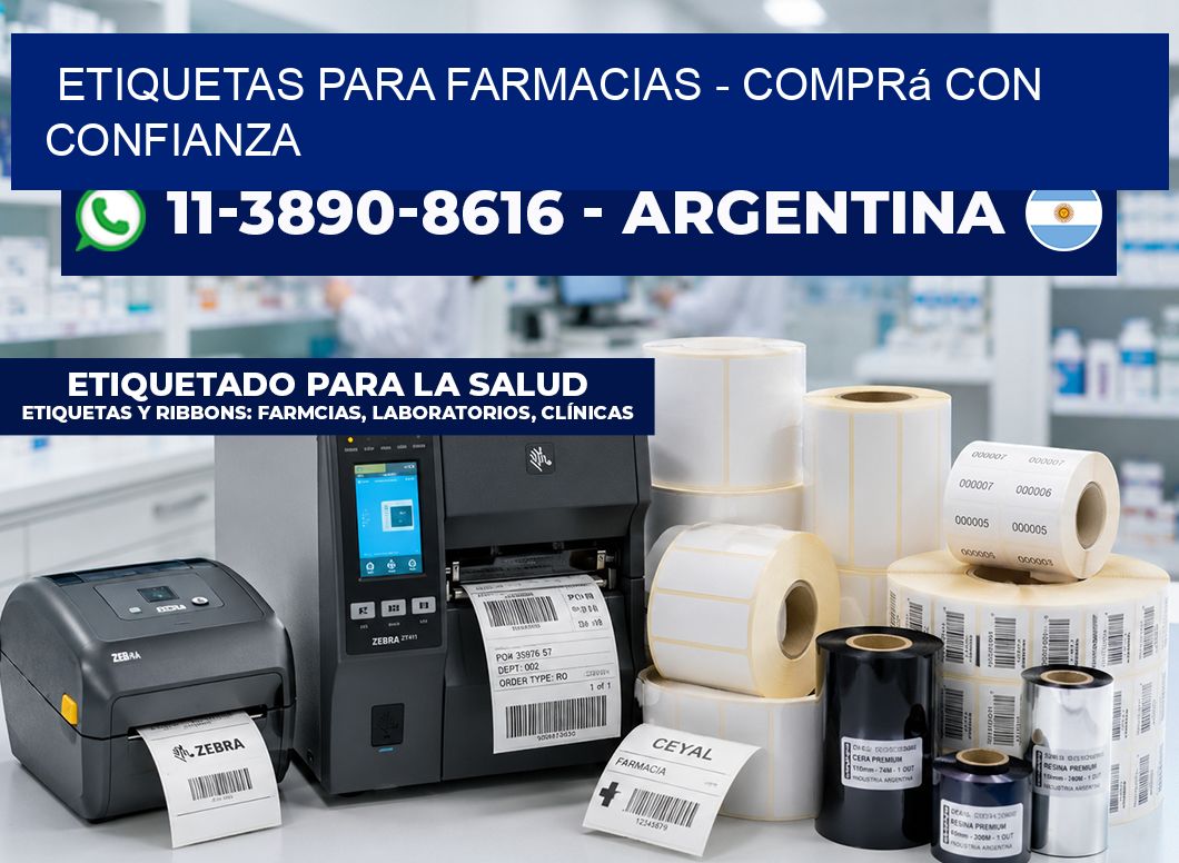 ETIQUETAS PARA FARMACIAS - Comprá con confianza