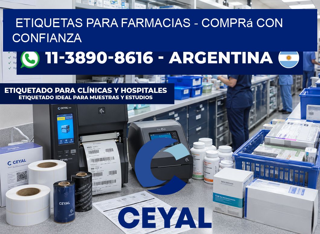 ETIQUETAS PARA FARMACIAS – Comprá con confianza