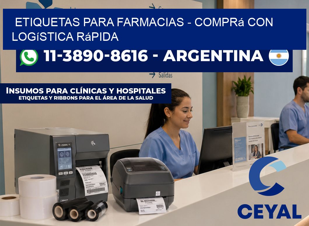 ETIQUETAS PARA FARMACIAS - Comprá con logística rápida
