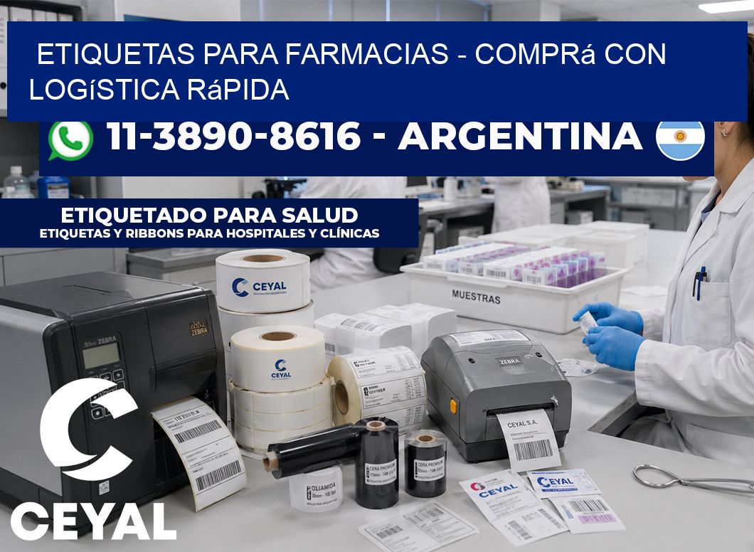 ETIQUETAS PARA FARMACIAS - Comprá con logística rápida