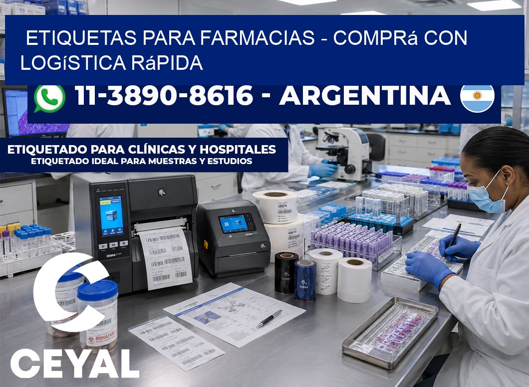 ETIQUETAS PARA FARMACIAS – Comprá con logística rápida
