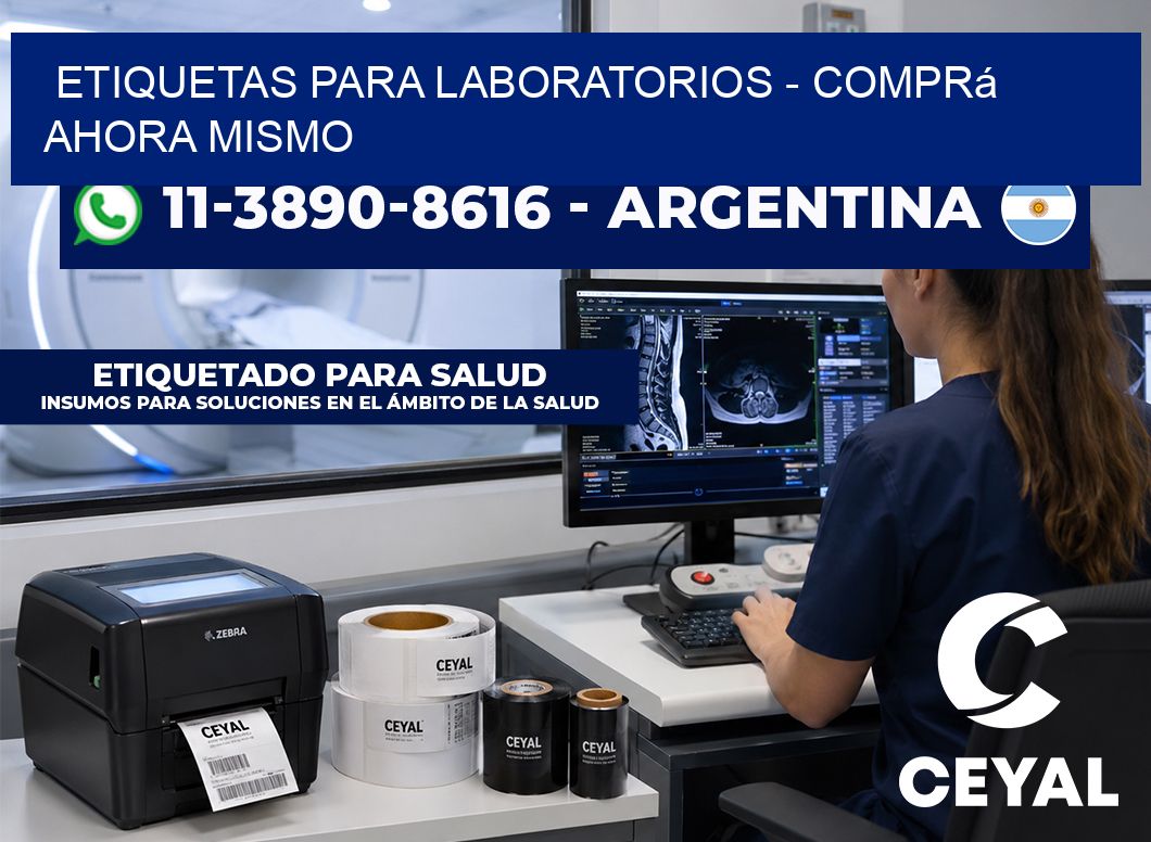 ETIQUETAS PARA LABORATORIOS - Comprá ahora mismo