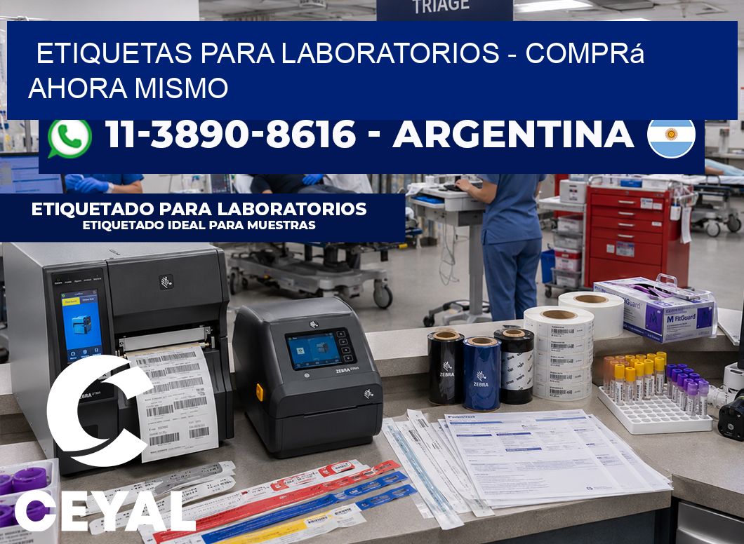 ETIQUETAS PARA LABORATORIOS - Comprá ahora mismo