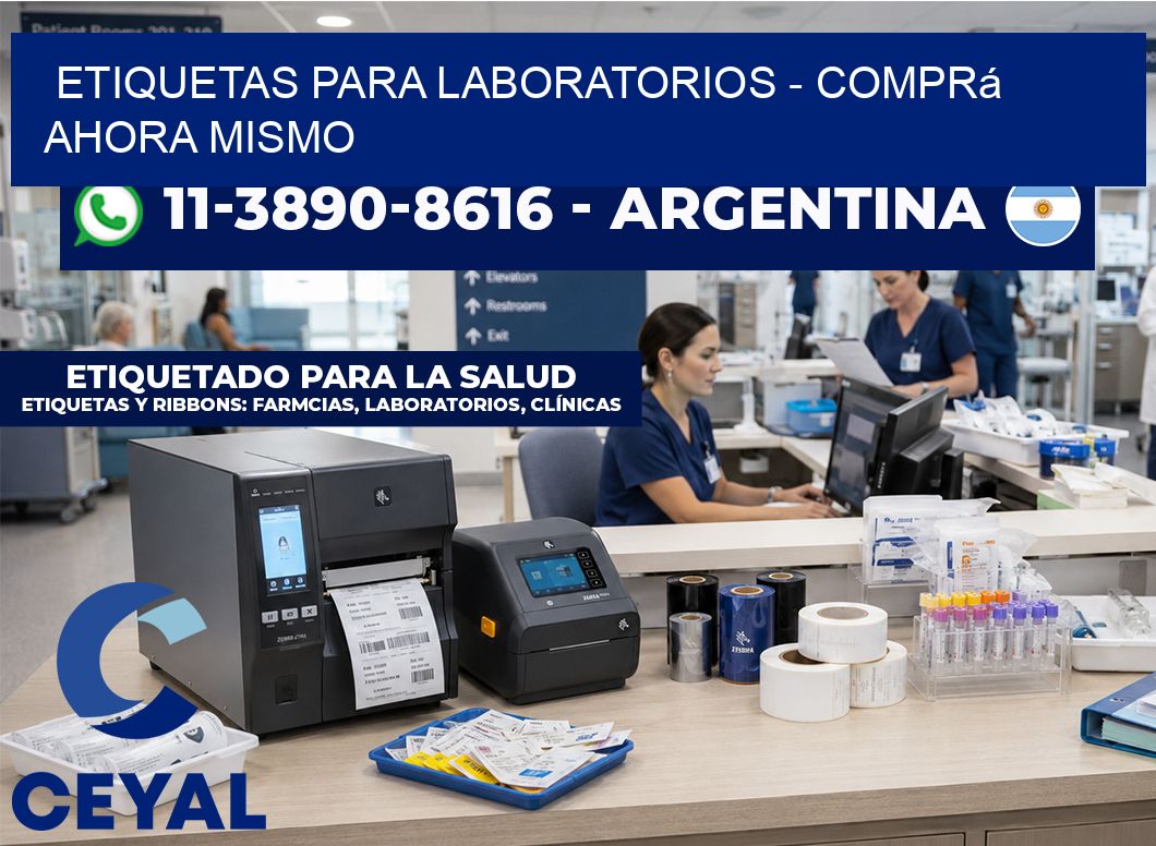ETIQUETAS PARA LABORATORIOS - Comprá ahora mismo