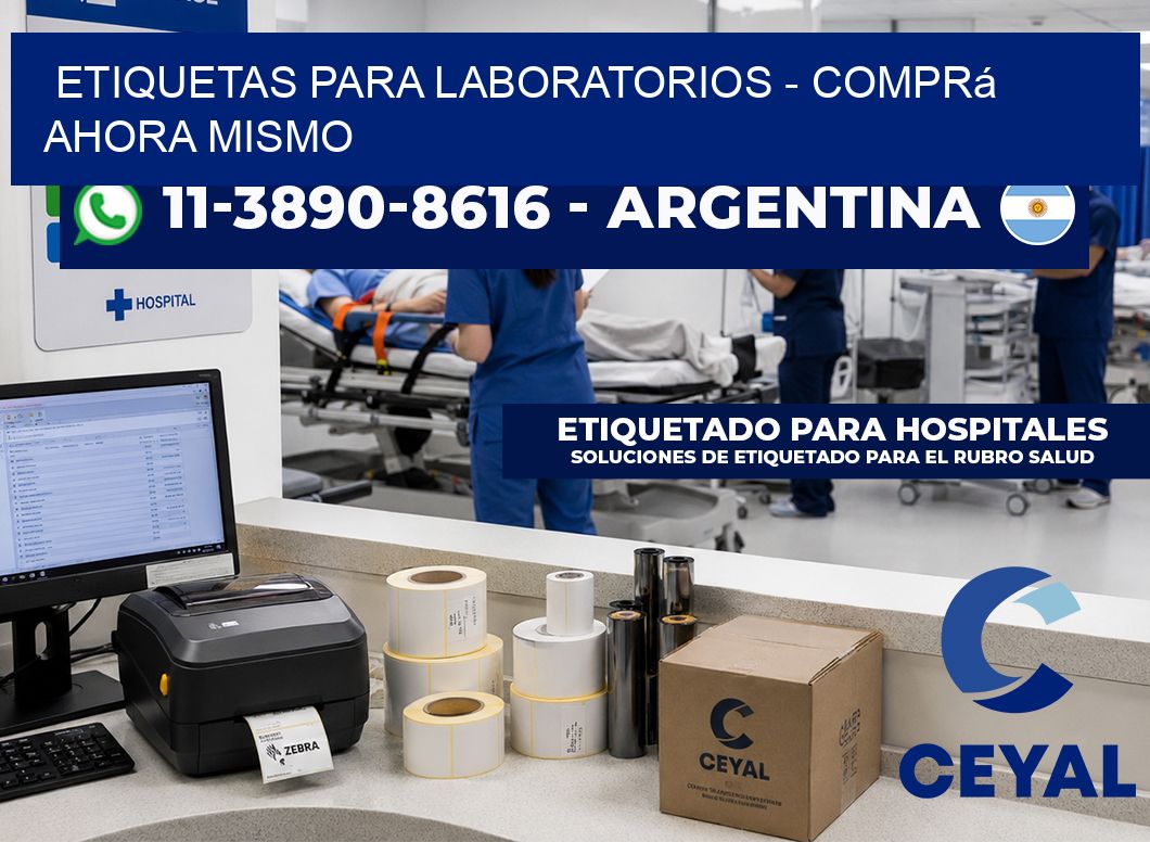 ETIQUETAS PARA LABORATORIOS - Comprá ahora mismo