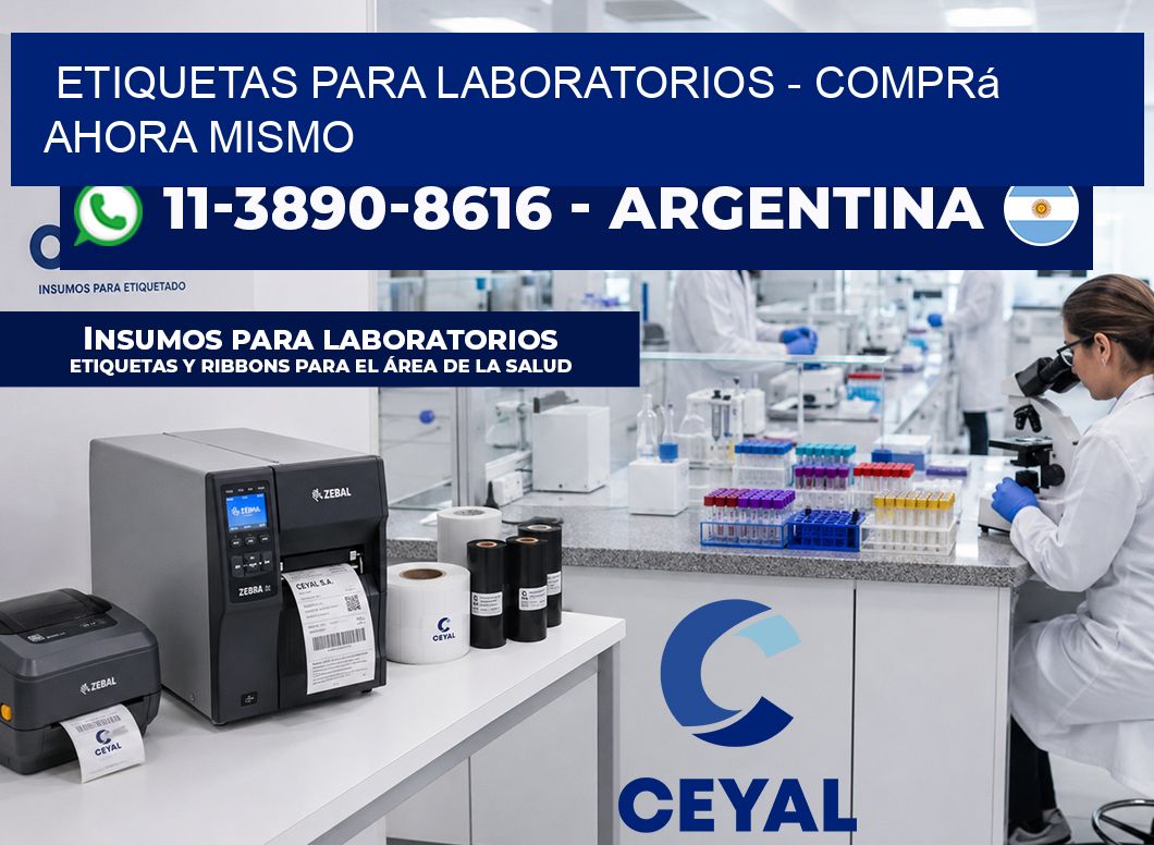 ETIQUETAS PARA LABORATORIOS – Comprá ahora mismo