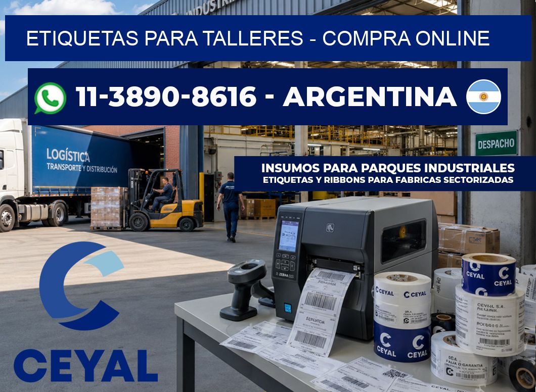 ETIQUETAS PARA TALLERES - compra online