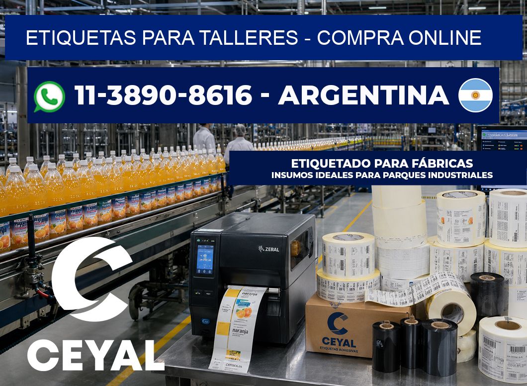 ETIQUETAS PARA TALLERES – compra online