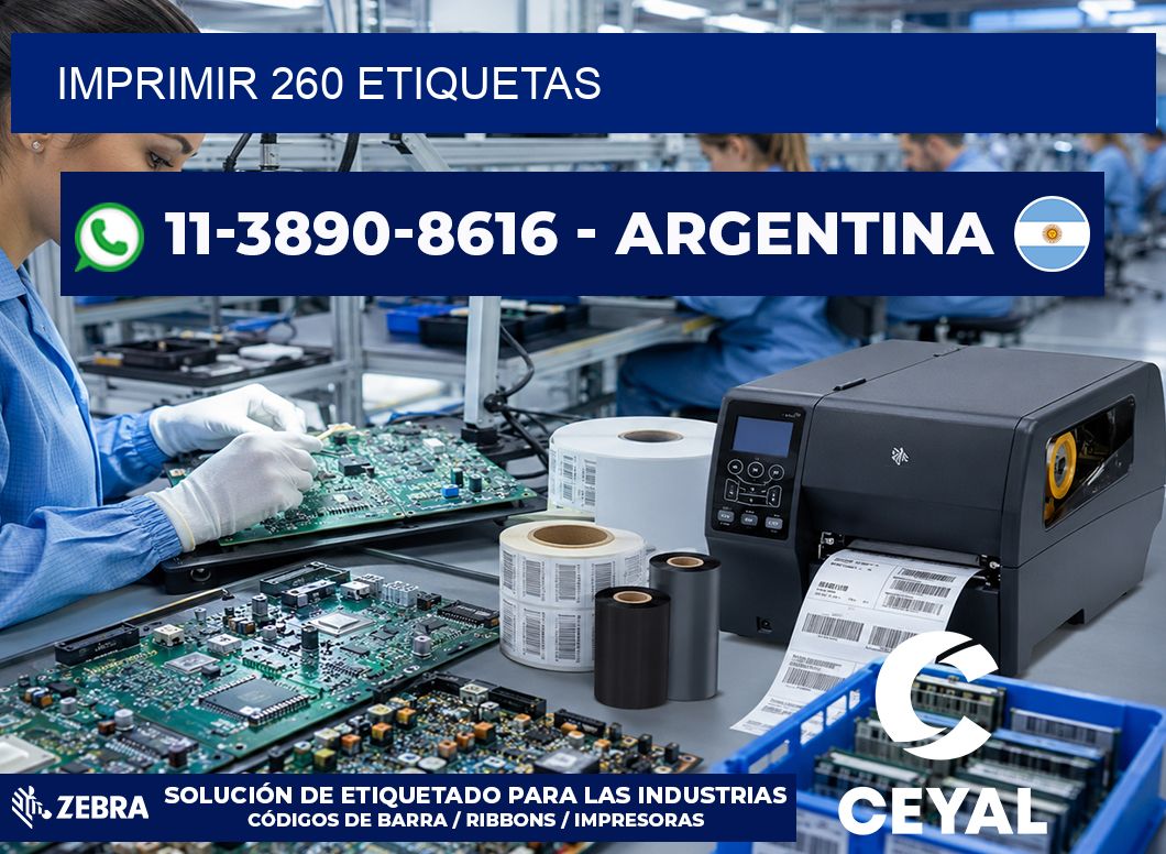 IMPRIMIR 260 ETIQUETAS