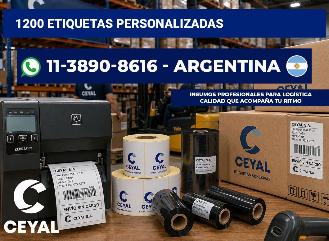 1200 ETIQUETAS PERSONALIZADAS