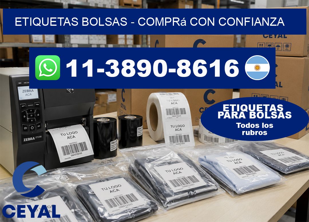 ETIQUETAS BOLSAS – Comprá con confianza