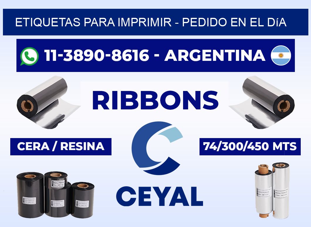 ETIQUETAS PARA IMPRIMIR - Pedido en el día
