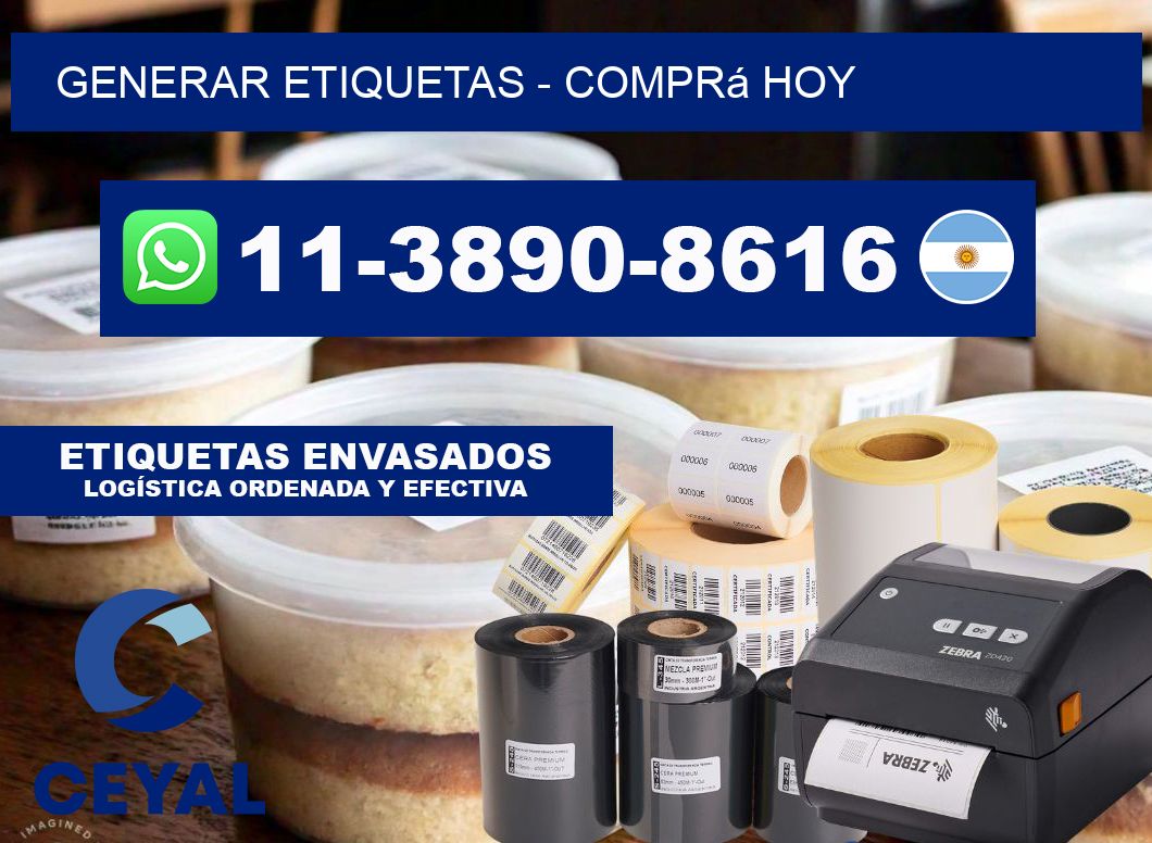GENERAR ETIQUETAS - Comprá hoy