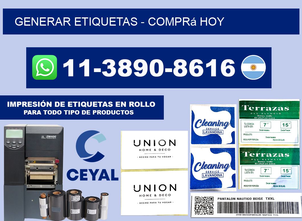 GENERAR ETIQUETAS - Comprá hoy