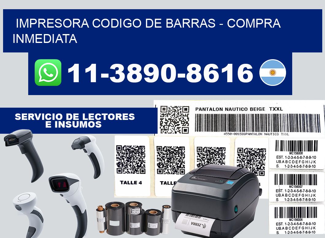 IMPRESORA CODIGO DE BARRAS - Compra inmediata