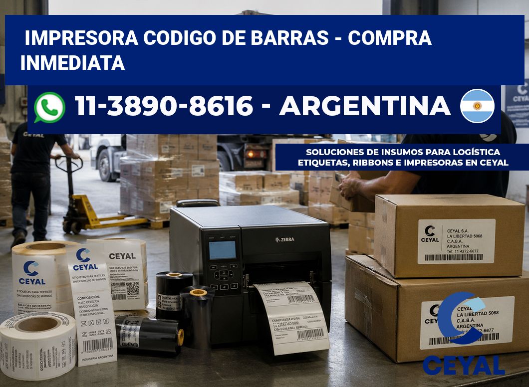 IMPRESORA CODIGO DE BARRAS – Compra inmediata