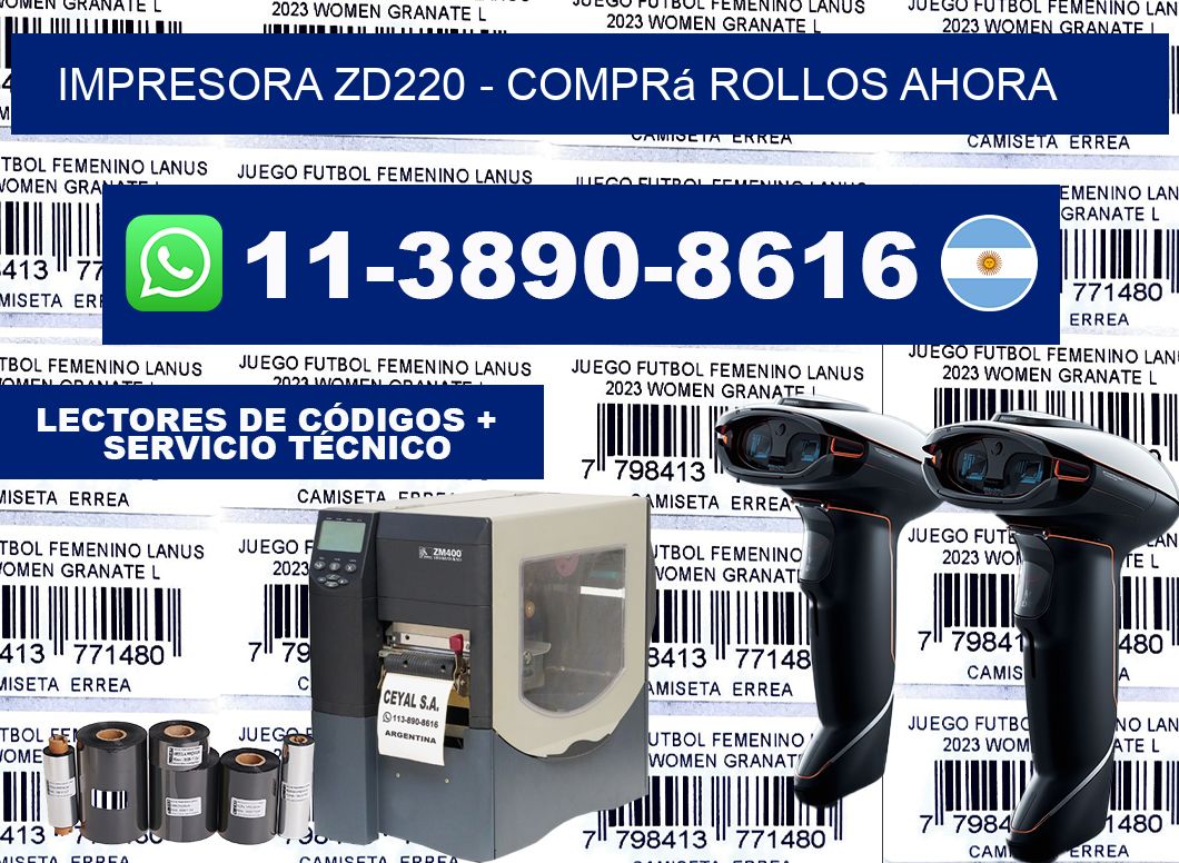 IMPRESORA ZD220 - Comprá rollos ahora