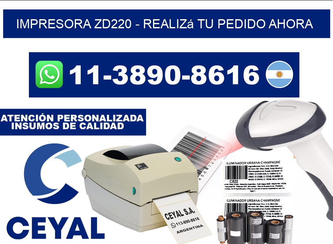 IMPRESORA ZD220 - Realizá tu pedido ahora