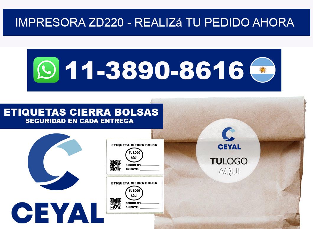 IMPRESORA ZD220 - Realizá tu pedido ahora