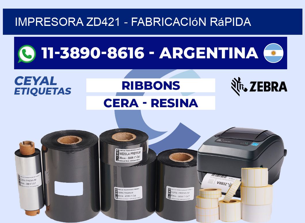 IMPRESORA ZD421 - Fabricación rápida