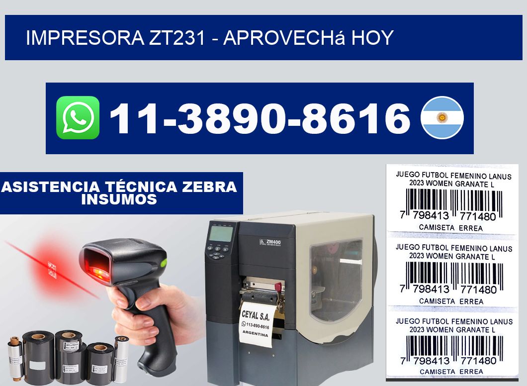 IMPRESORA ZT231 - Aprovechá hoy