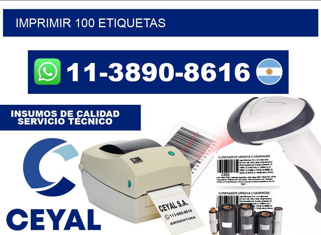 IMPRIMIR 100 ETIQUETAS