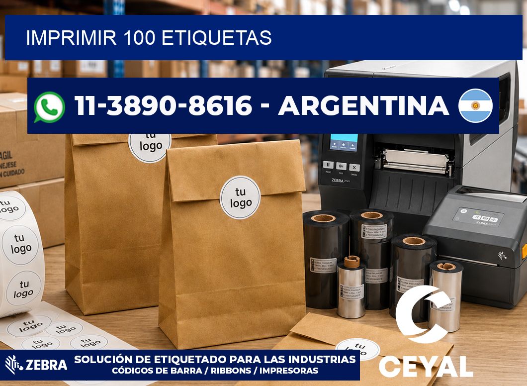 IMPRIMIR 100 ETIQUETAS
