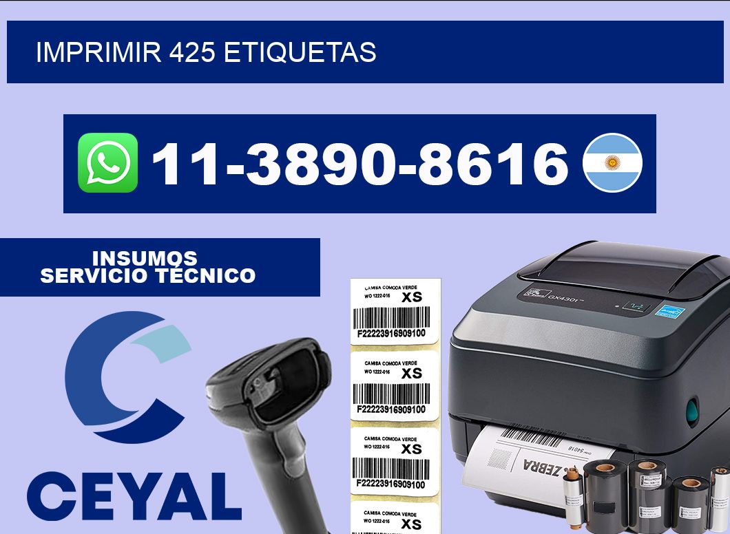 IMPRIMIR 425 ETIQUETAS