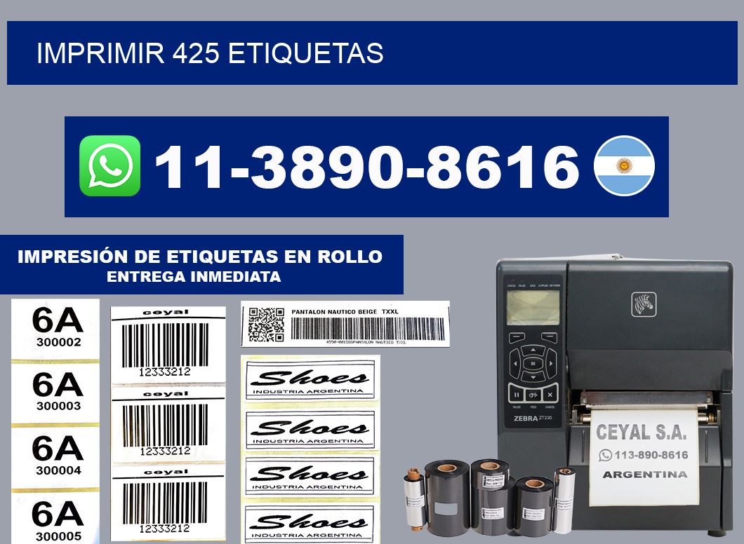 IMPRIMIR 425 ETIQUETAS