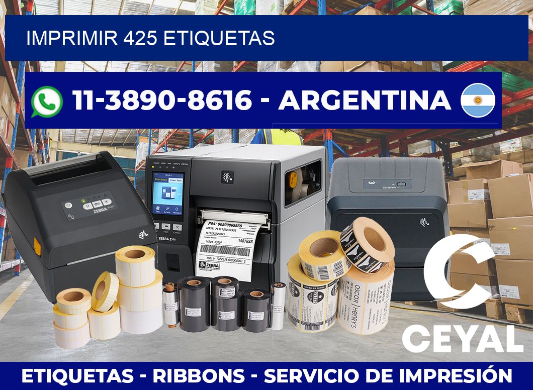 IMPRIMIR 425 ETIQUETAS