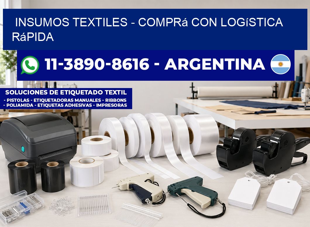 INSUMOS TEXTILES – Comprá con logística rápida