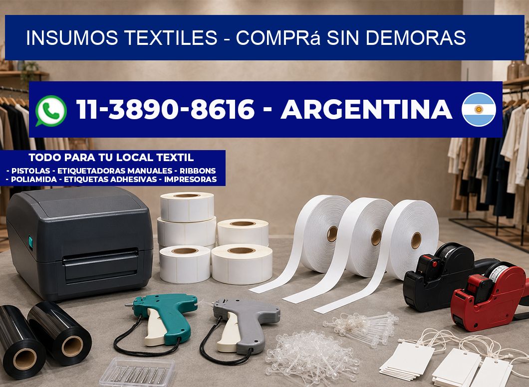 INSUMOS TEXTILES - Comprá sin demoras