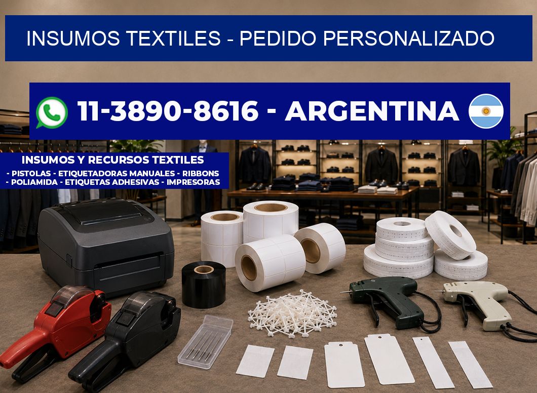 INSUMOS TEXTILES - Pedido personalizado