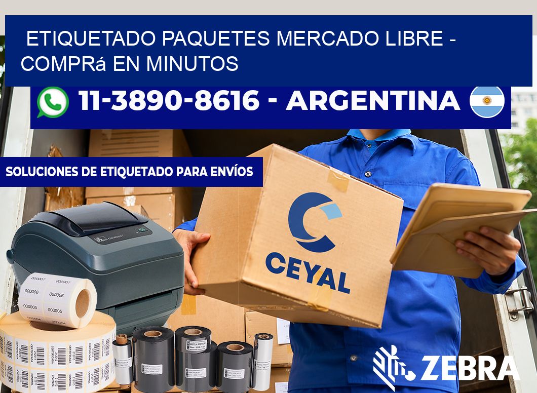 etiquetado paquetes mercado libre – Comprá en minutos