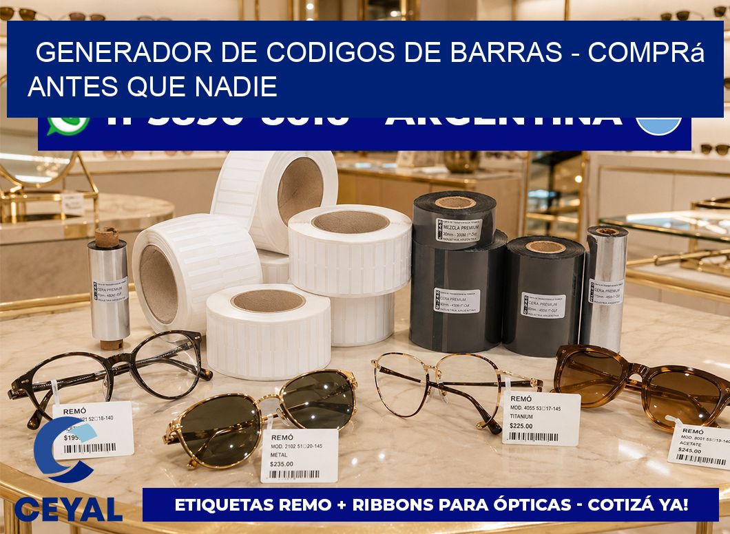 generador de codigos de barras - Comprá antes que nadie