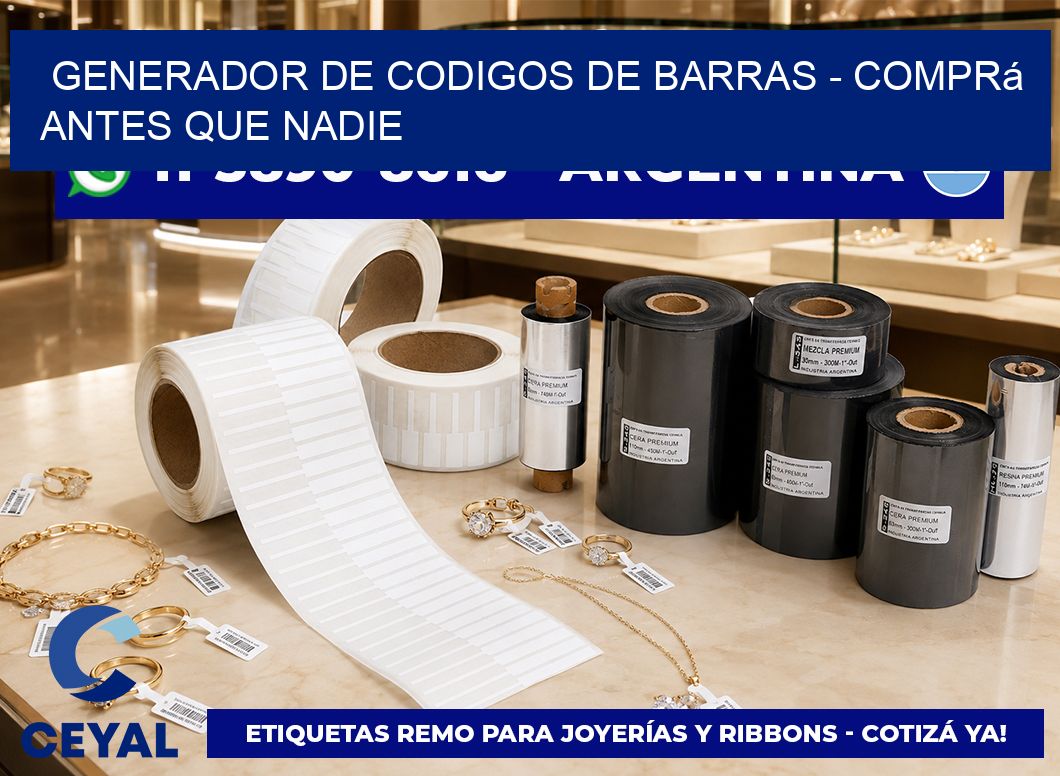 generador de codigos de barras - Comprá antes que nadie