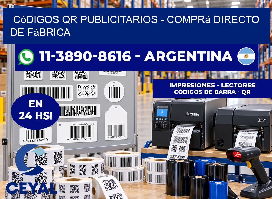 Códigos QR Publicitarios - Comprá directo de fábrica
