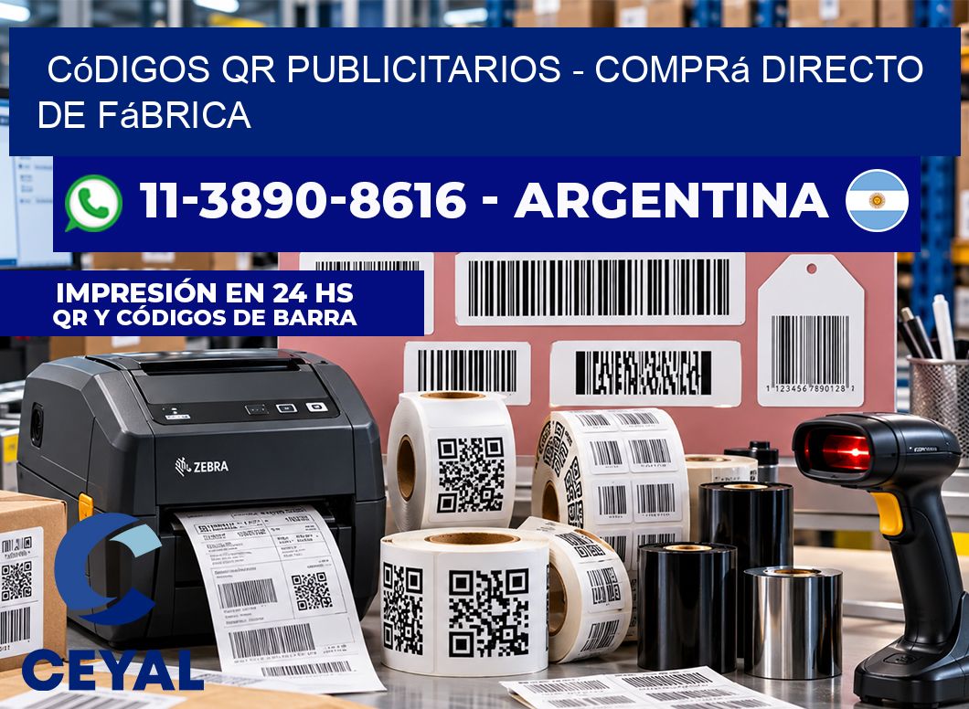Códigos QR Publicitarios - Comprá directo de fábrica