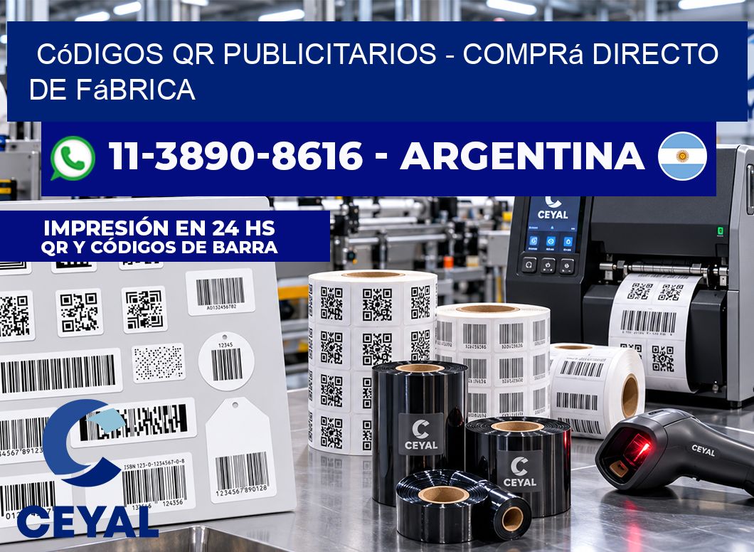 Códigos QR Publicitarios - Comprá directo de fábrica