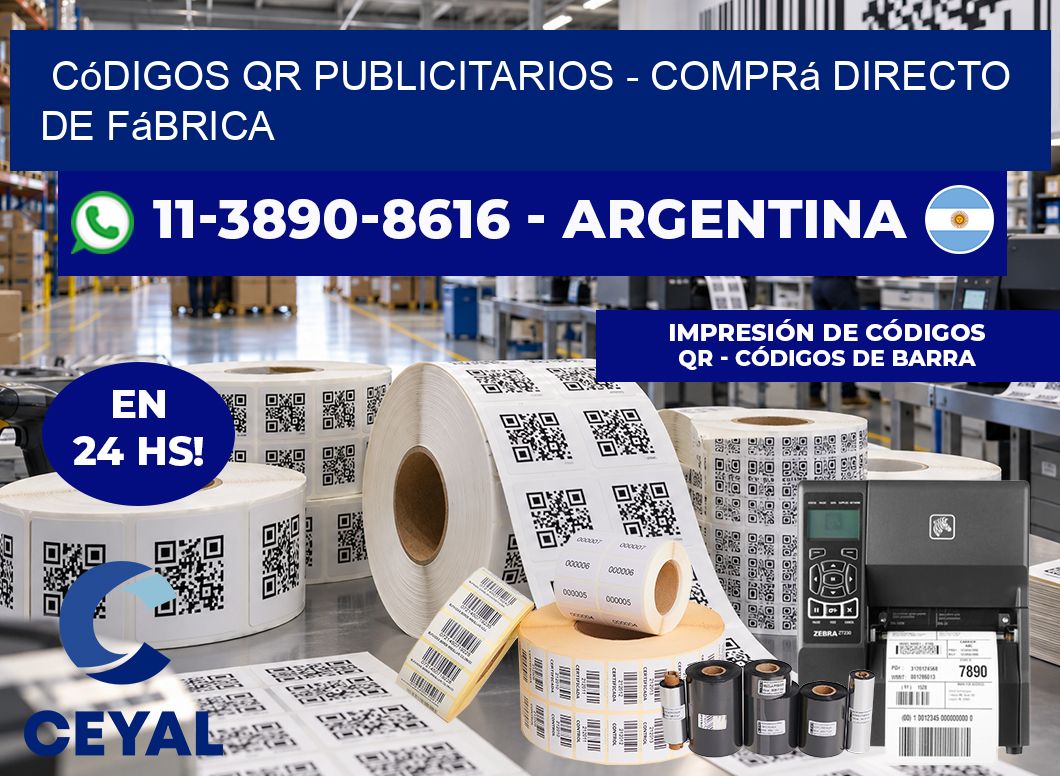 Códigos QR Publicitarios – Comprá directo de fábrica