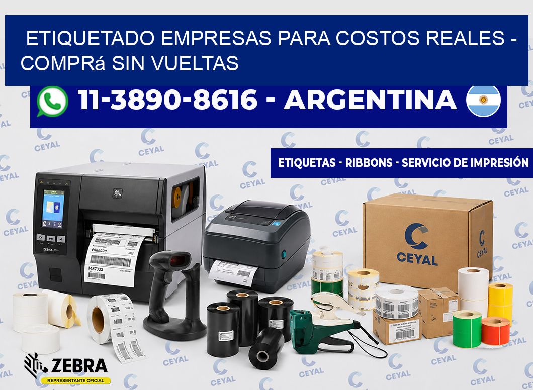 ETIQUETADO EMPRESAS PARA COSTOS REALES - Comprá sin vueltas