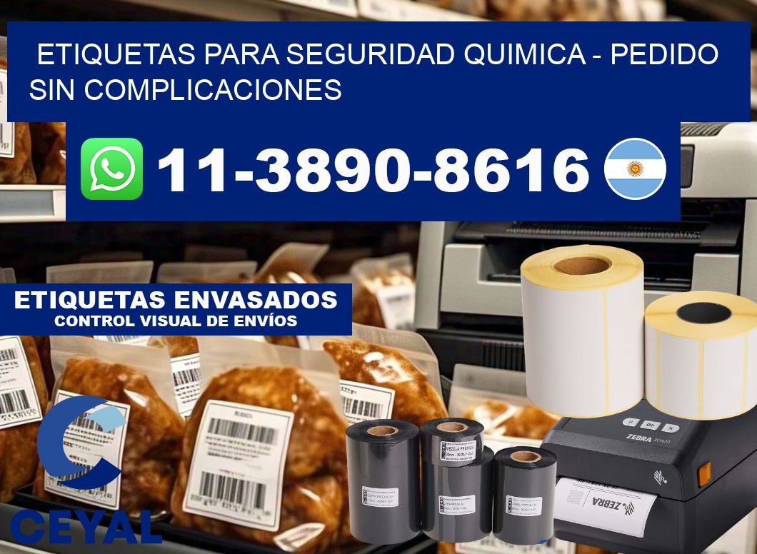 ETIQUETAS PARA SEGURIDAD QUIMICA - Pedido sin complicaciones